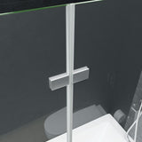 NNEVL Folding Shower Enclosure 2 Panels ESG 120x140 cm