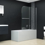 NNEVL Folding Shower Enclosure 2 Panels ESG 120x140 cm