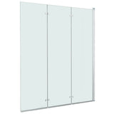 NNEVL Folding Shower Enclosure 3 Panels ESG 130x138 cm