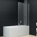 NNEVL Folding Shower Enclosure 3 Panels ESG 130x138 cm