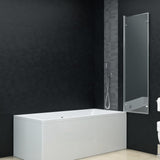NNEVL Folding Shower Enclosure 3 Panels ESG 130x138 cm