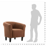 NNEVL Armchair Brown Fabric