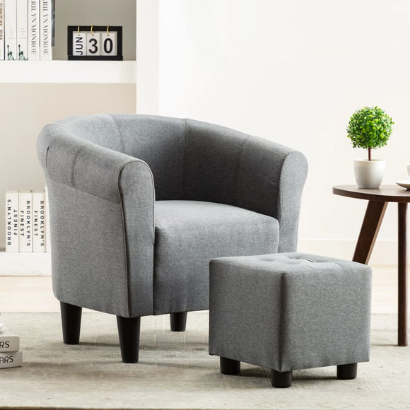 NNEVL Armchair Light Grey Fabric