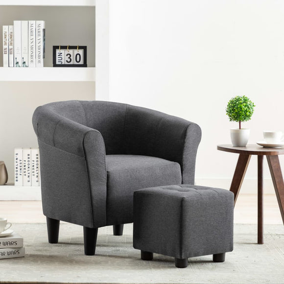 NNEVL Armchair Dark Grey Fabric