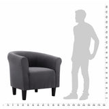 NNEVL Armchair Black Fabric