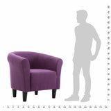 NNEVL Armchair Purple Fabric
