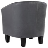NNEVL Tub Chair Grey Faux Leather