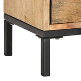 NNEVL TV Cabinet 130x30x45 cm Solid Mango Wood