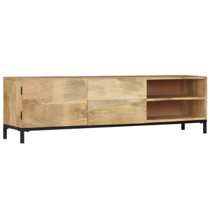 NNEVL TV Cabinet 145x30x41 cm Solid Mango Wood