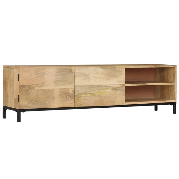 NNEVL TV Cabinet 145x30x41 cm Solid Mango Wood