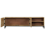 NNEVL TV Cabinet 145x30x41 cm Solid Mango Wood