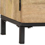 NNEVL TV Cabinet 145x30x41 cm Solid Mango Wood
