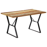 NNEVL Dining Table 140x80x76 cm Solid Reclaimed Wood