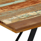 NNEVL Dining Table 140x80x76 cm Solid Reclaimed Wood
