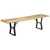 NNEVL Bench 160 cm Solid Mango Wood