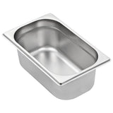 NNEVL Gastronorm Containers 8 pcs GN 1/4 100 mm Stainless Steel