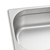NNEVL Gastronorm Containers 8 pcs GN 1/4 100 mm Stainless Steel