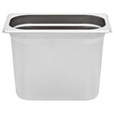 NNEVL Gastronorm Containers 4 pcs GN 1/4 200 mm Stainless Steel