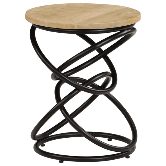 NNEVL End Table Solid Mango Wood 40x50 cm
