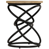 NNEVL End Table Solid Mango Wood 40x50 cm