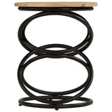 NNEVL End Table Solid Mango Wood 40x50 cm