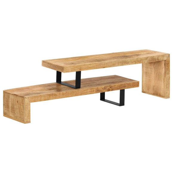 NNEVL TV Stand Solid Mango Wood