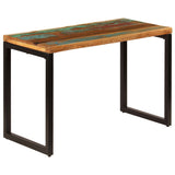 NNEVL Dining Table 115x55x76 cm Solid Reclaimed Wood and Steel
