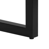 NNEVL Dining Table 115x55x76 cm Solid Reclaimed Wood and Steel