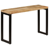 NNEVL Console Table 120x35x76 cm Solid Wood Mango and Steel