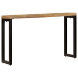 NNEVL Console Table 120x35x76 cm Solid Wood Mango and Steel