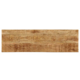 NNEVL Console Table 120x35x76 cm Solid Wood Mango and Steel