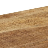 NNEVL Console Table 120x35x76 cm Solid Wood Mango and Steel