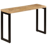 NNEVL Console Table 120x35x76 cm Solid Wood Mango and Steel