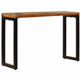 NNEVL Console Table 120x35x76 cm Solid Wood Reclaimed and Steel