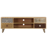 NNEVL TV Cabinet 120x30x40 cm Solid Mango Wood
