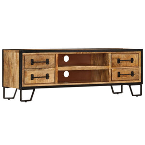 NNEVL TV Cabinet with Drawers 120x30x40 cm Solid Mango Wood