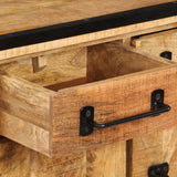 NNEVL TV Cabinet with Drawers 120x30x40 cm Solid Mango Wood