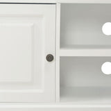 NNEVL TV Cabinet White 90x30x40 cm Wood