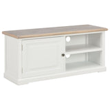 NNEVL TV Cabinet White 90x30x40 cm Wood