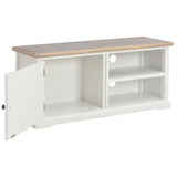 NNEVL TV Cabinet White 90x30x40 cm Wood