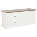 NNEVL TV Cabinet White 90x30x40 cm Wood