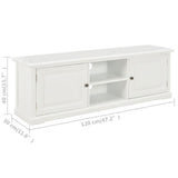 NNEVL TV Cabinet White 120x30x40 cm Wood