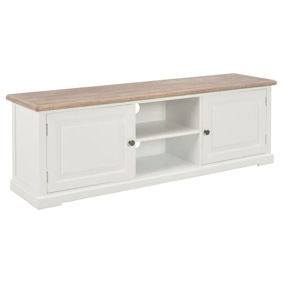 NNEVL TV Cabinet White 120x30x40 cm Wood