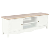 NNEVL TV Cabinet White 120x30x40 cm Wood