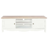 NNEVL TV Cabinet White 120x30x40 cm Wood