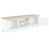 NNEVL TV Cabinet White 120x30x40 cm Wood