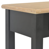 NNEVL Console Table Black 110x35x80 cm Wood