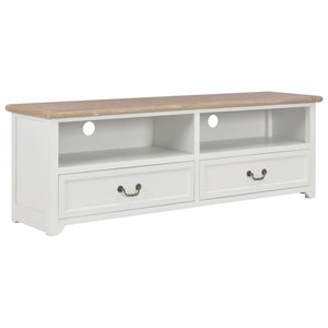 NNEVL TV Cabinet White 120x30x40 cm Wood