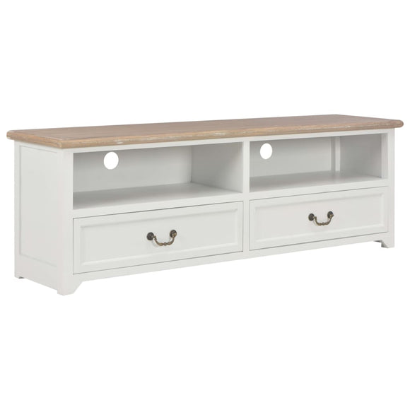 NNEVL TV Cabinet White 120x30x40 cm Wood