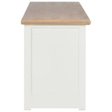 NNEVL TV Cabinet White 120x30x40 cm Wood
